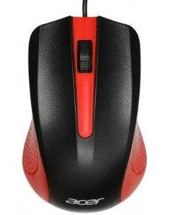 Мышь OMW012 черный красный оптическая 1200dpi USB 3but Acer