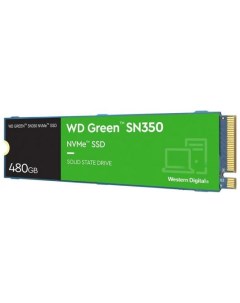 Твердотельный накопитель SSD M 2 480 Gb Green SN350 Read 2400Mb s Write 1650Mb s 3D NAND TLC WDS480G Western digital