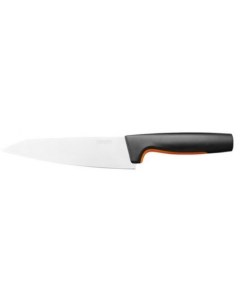 Нож кухонный Functional Form 1057535 стальной разделочный лезв 169мм прямая заточка черный оранжевый Fiskars