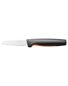Нож кухонный Functional Form 1057544 стальной для чистки овощей и фруктов лезв 80мм прямая заточка ч Fiskars