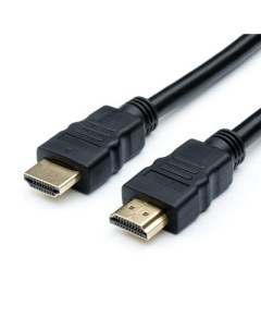 Кабель HDMI 5м AT7393 круглый черный Atcom