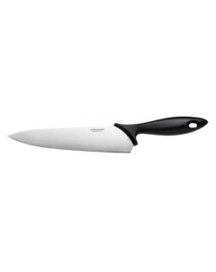 Нож кухонный Essential 1023775 стальной разделочный лезв 210мм прямая заточка черный Fiskars