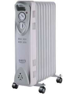 Масляный радиатор US 20 2000 Вт ручка для переноски термостат серый Oasis