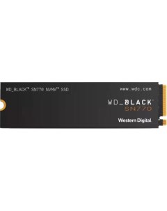 Твердотельный накопитель SSD M 2 500 Gb Black SN770 Read 5000Mb s Write 4000Mb s 3D NAND TLC WDS500G Western digital