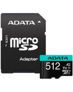 Карта памяти MICRO SDXC 512GB W AD AUSDX512GUI3V30SA2 RA1 ADATA Adata