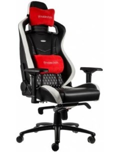 Игровое Кресло EPIC Real Leather NBL RL EPC 001 black white red Noblechairs