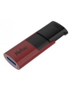 Флеш Диск U182 Red 64Gb NT03U182N 064G 30RE USB3 0 сдвижной корпус пластиковая чёрно красная Netac