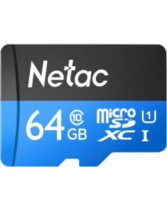 Карта памяти microSDHC 64Gb P500 Netac