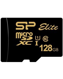 Флеш карта microSD 128GB Elite Gold microSDXC Class 10 UHS I U1 85Mb s SD адаптер Silicon power