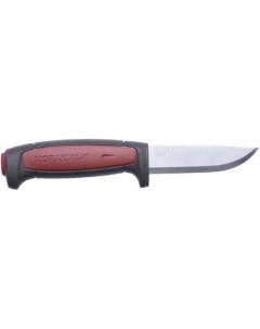 Нож Pro C 12243 разделочный лезв 91мм бордовый черный Mora