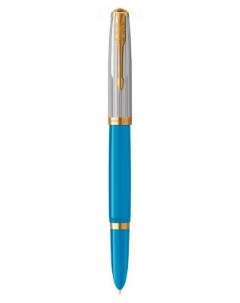 Ручка перьев 51 Premium CW2169078 Turquoise GT F сталь нержавеющая подар кор кругл Parker