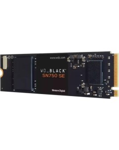 Твердотельный накопитель SSD M 2 1 Tb Black SN750 SE Read 3600Mb s Write 2830Mb s 3D NAND TLC WDS100 Western digital