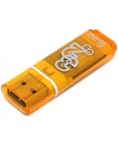 Флешка 32Gb Glossy USB 2 0 оранжевый SB32GBGS Or Smartbuy