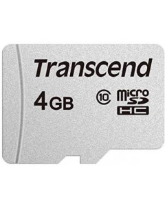 Карта памяти microSDHC 4Gb 300S Transcend
