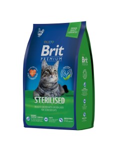 Корм для кошек Premium Cat для стерилизованных курица сух 800г Brit*