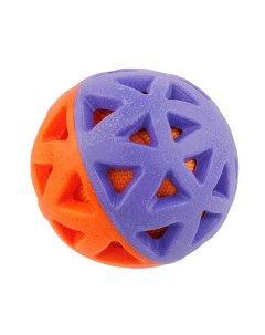 Игрушка для собак Мяч фиолетовый оранжевый 6 5 см Rurri