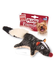 Игрушка для собак Plush Friendz Скунс с пищалкой 9 см Gigwi