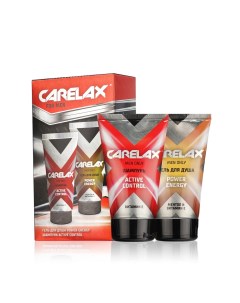 Мужской набор гель для душа Power Energy 150мл шампунь для волос Active Control 150мл Carelax