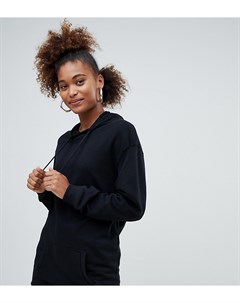 Худи черного цвета и удлиненного кроя Pull bear Pull & bear