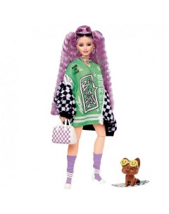 Кукла Barbie Экстра в гоночной куртке HHN10 Mattel