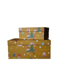 Подарочная коробка Праздничная суета 21 х 15 х 7 см Bummagiya