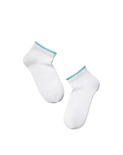Носки для женщин короткие хлопок Active белый бирюза р 23 035 12С 32СП Conte