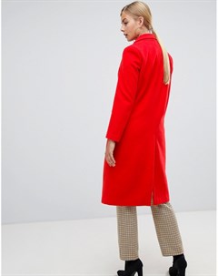 Красное пальто Boohoo