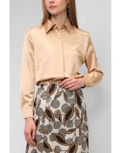 Однотонная блуза с отложным воротником Paola ray