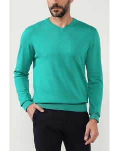Хлопковый пуловер с V образным вырезом Marco di radi