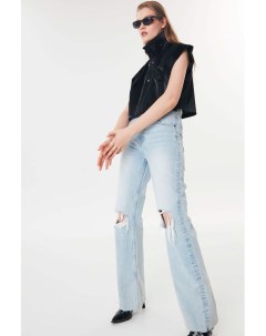 Широкие джинсы с разрезами Twist