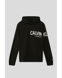 Однотонное худи с логотипом Calvin klein jeans