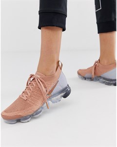 Кроссовки цвета розового золота Vapormax Flyknit Nike running