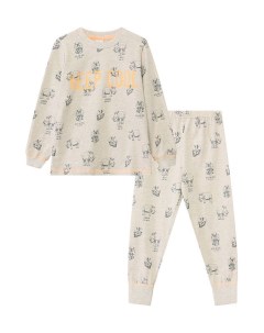 Пижама из органического хлопка с принтом Sanetta
