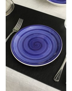 Тарелка десертная из керамики Blue Spirale Coincasa