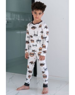 Хлопковая пижама с принтом Aspaya