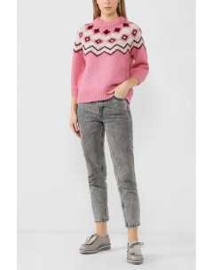 Вязаный пуловер с геометрическим принтом Vero moda
