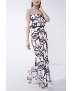 Плиссированное платье с флористическим принтом Paola ray