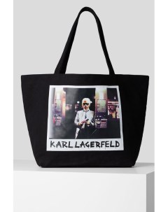 Сумка шоппер с принтом Karl archive Karl lagerfeld