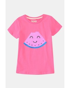 Хлопковая футболка с принтом Bogi