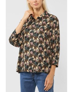 Блуза из вискозы с растительным принтом Cut & pret