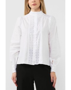 Блуза из органического хлопка с вышивкой ришелье Vero moda