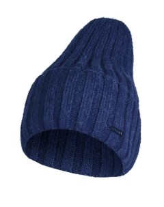 Однотонная шапка фактурной вязки Pulka