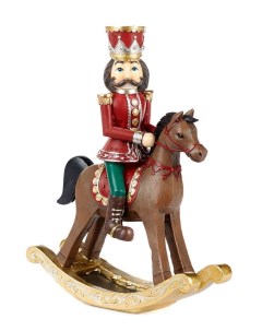 Новогодний сувенир Щелкунчик на лошади 18 см Goodwill