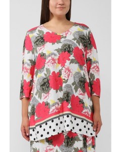 Блуза из вискозы с крупными цветами Samoon