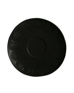 Блюдце из фарфора Vulcania Black 16 см Tognana
