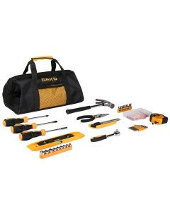 Универсальный набор инструмента для дома в сумке DKMT116 116 предметов черно желтый Деко