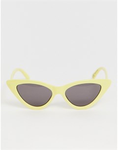 Желтые солнцезащитные очки кошачий глаз Monki