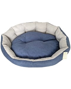Лежак для собак и кошек JetSet сине серый 85х70см Италия Anteprima
