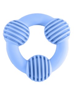 Игрушка для собак резиновая Кольцо с ребрами голубая 9см Великобритания Rosewood