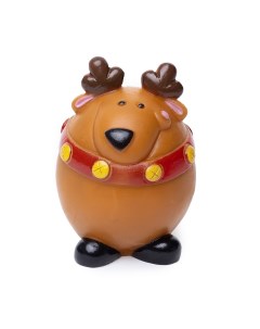 Игрушка для собак виниловая Рождественский олень коричневая 8 5х6 5х6 5см Бельгия Duvo+